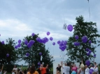 Start des Luftballonflugs zum Abschluss der 100-Jahr-Feier